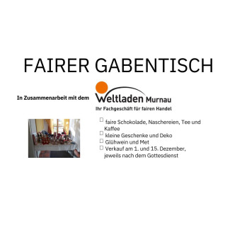 Fairer Gabentisch am 1. und 15.12.24