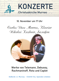 Plakat Konzert Chrisuskirche Murnau am 10.11.2024