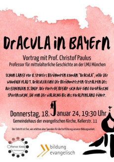 Werbeplakat Dracula in Bayern