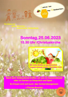 Plakat Minigottesdienst Juni 2023